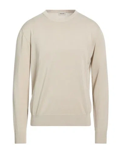 Paoloni Man Sweater Beige Size Xl Cotton In White