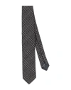 Paoloni Man Ties & Bow Ties Midnight Blue Size - Cotton, Wool, Silk In Blue