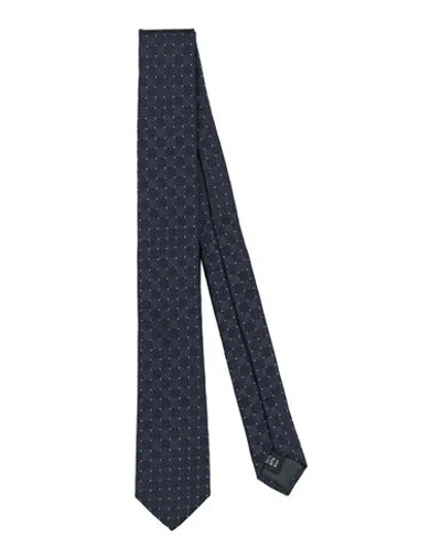 Paoloni Man Ties & Bow Ties Midnight Blue Size - Silk