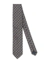 Paoloni Man Ties & Bow Ties Midnight Blue Size - Silk, Cotton In Gray