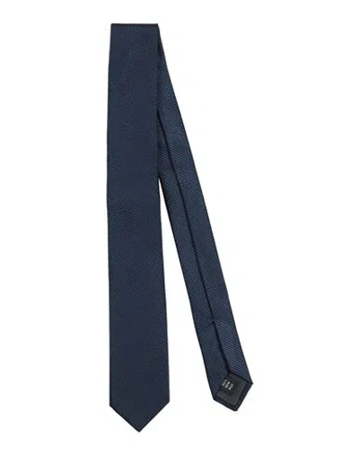 Paoloni Man Ties & Bow Ties Navy Size - Silk In Navy