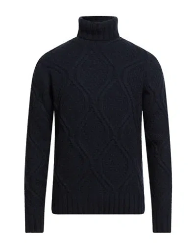 PAOLONI PAOLONI MAN TURTLENECK MIDNIGHT BLUE SIZE 44 WOOL, POLYAMIDE