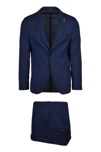 Paoloni Men's Classic Suit - Blue