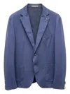 Paoloni Single-breasted Blazer In Blue