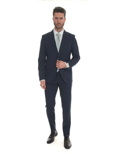 Paoloni Suit With 2 Buttons In Blue