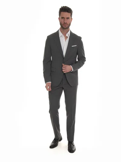 Paoloni Suit With 2 Buttons In Grey