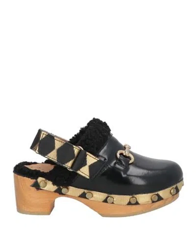 Papanatas By Eli Babies'  Toddler Girl Sandals Black Size 10c Leather, Textile Fibers