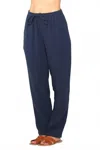 Paparazzi Double Gauze Pant In Navy In Blue