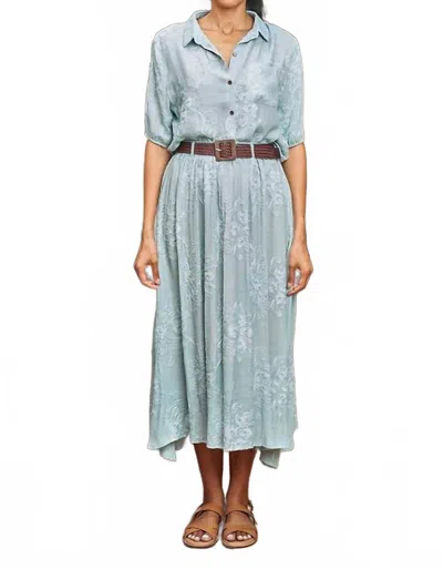 Paparazzi Embroidered Top And Skirt Set In Mint In Green