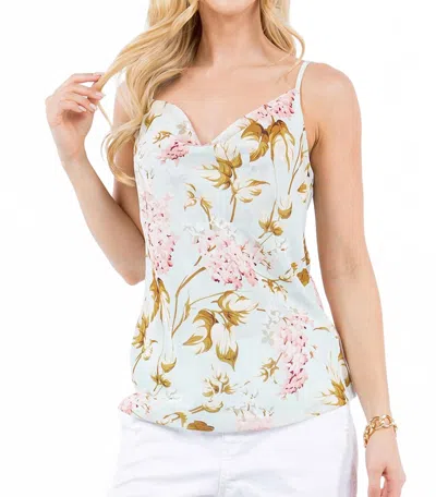 Paparazzi Georgette Cami Tank Top In Mint In Green