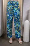 Paparazzi Ikat Print Pant In Blue-green In Multi