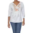 Paparazzi Knit Embroidered Pull-over Shirt In Gray