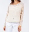 Paparazzi Needle Out Long Sleeve Tee In Ivory