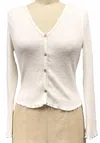 Paparazzi Poor Boy Crop Cardigan In White In White