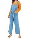 Paparazzi Tencel Denim Overall In Light Wash In Blue