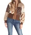 Paparazzi Women's Bomber Jacket In Patchwork