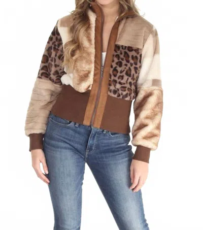 Paparazzi Women's Bomber Jacket In Patchwork