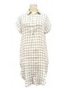 Paparazzi Women's Double Face Plain Short Dress In White In White
