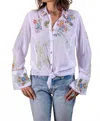 Paparazzi Women's Embroidered Blouse In White In White
