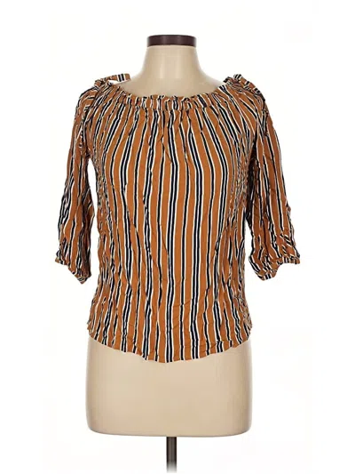 Pre-owned Papaya 3/4 Sleeve Blouse In Orange