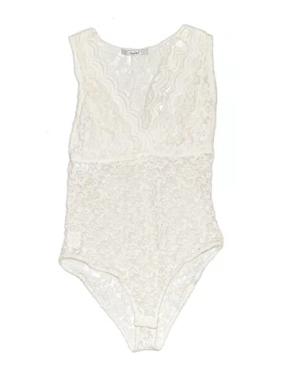 Pre-owned Papaya Bodysuit In Ivory
