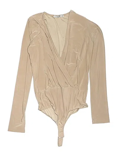 Pre-owned Papaya Bodysuit In Tan