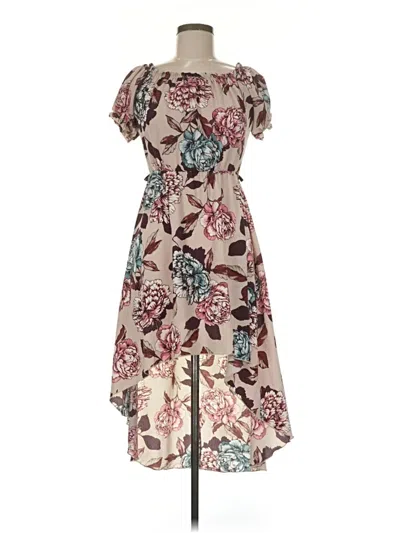 Pre-owned Papaya Casual Dress In Brown