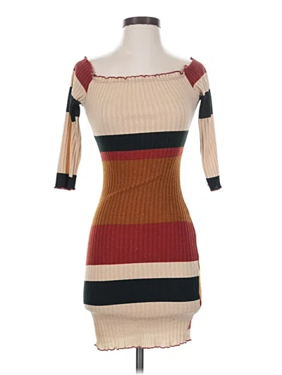 Pre-owned Papaya Casual Dress In Tan