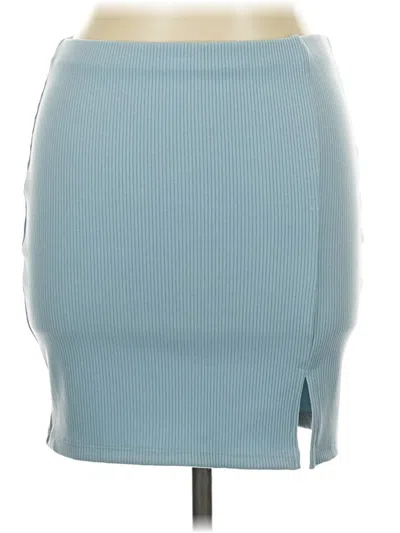 Pre-owned Papaya Casual Skirt In Blue