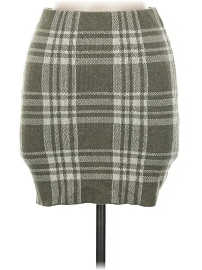 Pre-owned Papaya Casual Skirt In Gray