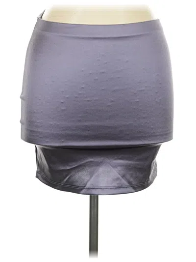 Pre-owned Papaya Casual Skirt In Gray