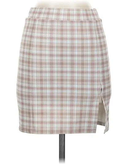 Pre-owned Papaya Casual Skirt In Tan