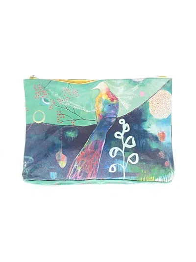 Pre-owned Papaya Clutch In Blue