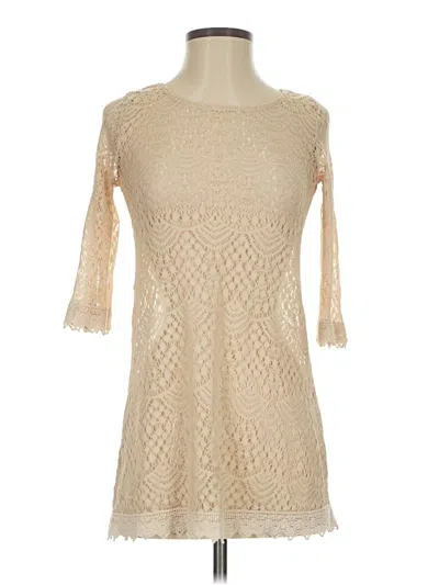 Pre-owned Papaya Cocktail Dress In Tan