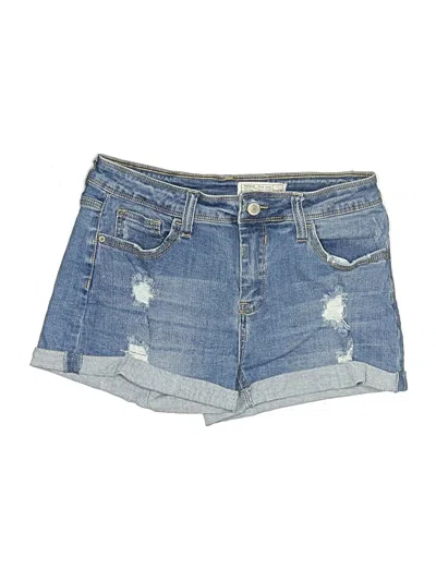 Pre-owned Papaya Denim Shorts In Blue