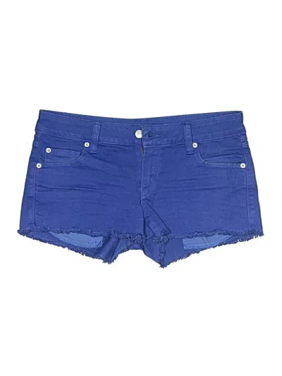 Pre-owned Papaya Denim Shorts In Blue
