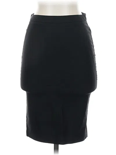 Pre-owned Papaya Formal Skirt In Black