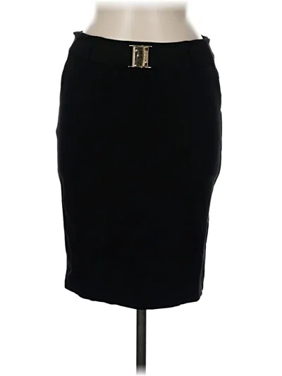 Pre-owned Papaya Formal Skirt In Black