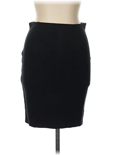 Pre-owned Papaya Formal Skirt In Black