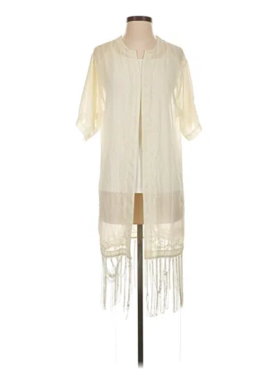 Pre-owned Papaya Kimono In Ivory