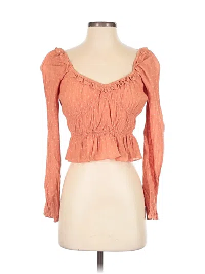 Pre-owned Papaya Long Sleeve Blouse In Orange