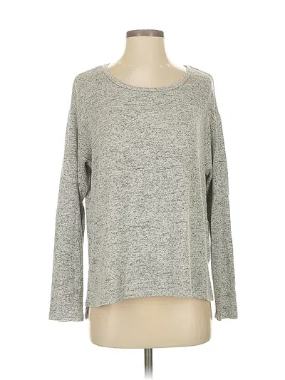 Pre-owned Papaya Long Sleeve Top Gray Boatneck Tops