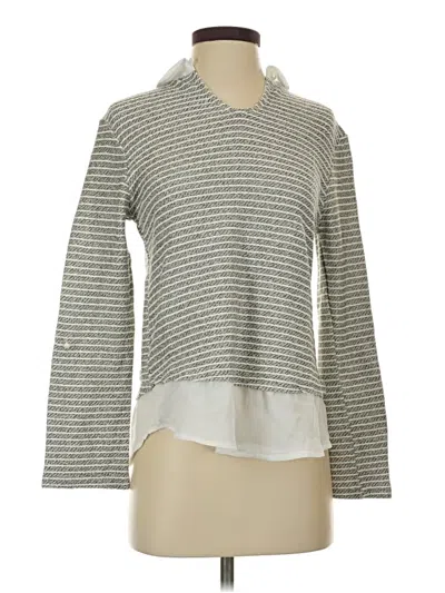 Pre-owned Papaya Long Sleeve Top Gray Cowl Neck Tops