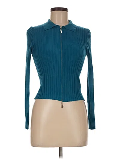 Pre-owned Papaya Long Sleeve Top Teal Turtleneck Tops