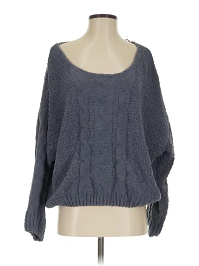 Pre-owned Papaya Pullover Sweater In Gray