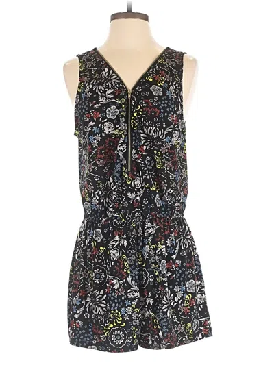 Pre-owned Papaya Romper In Black