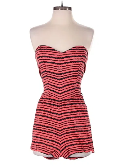 Pre-owned Papaya Romper In Red