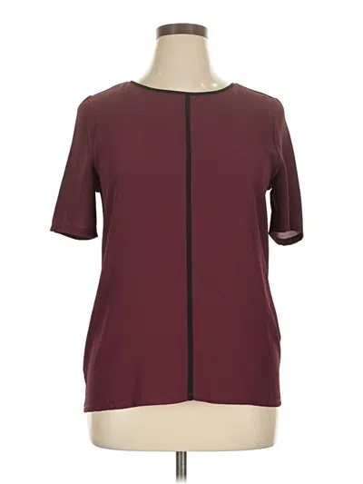 Pre-owned Papaya Short Sleeve T-shirt In Burgundy