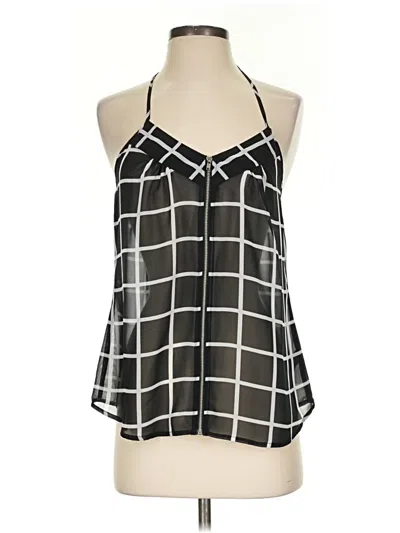 Pre-owned Papaya Sleeveless Blouse In Black
