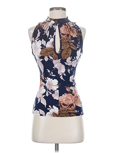 Pre-owned Papaya Sleeveless Blouse In Blue